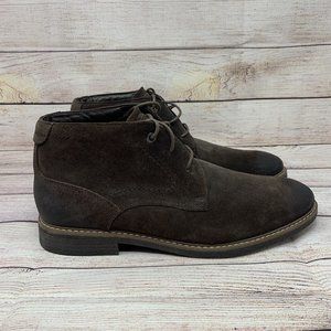 Rockport Men's Storm Front Chukka Oxford Boot  Size 10.5 Gray Suede